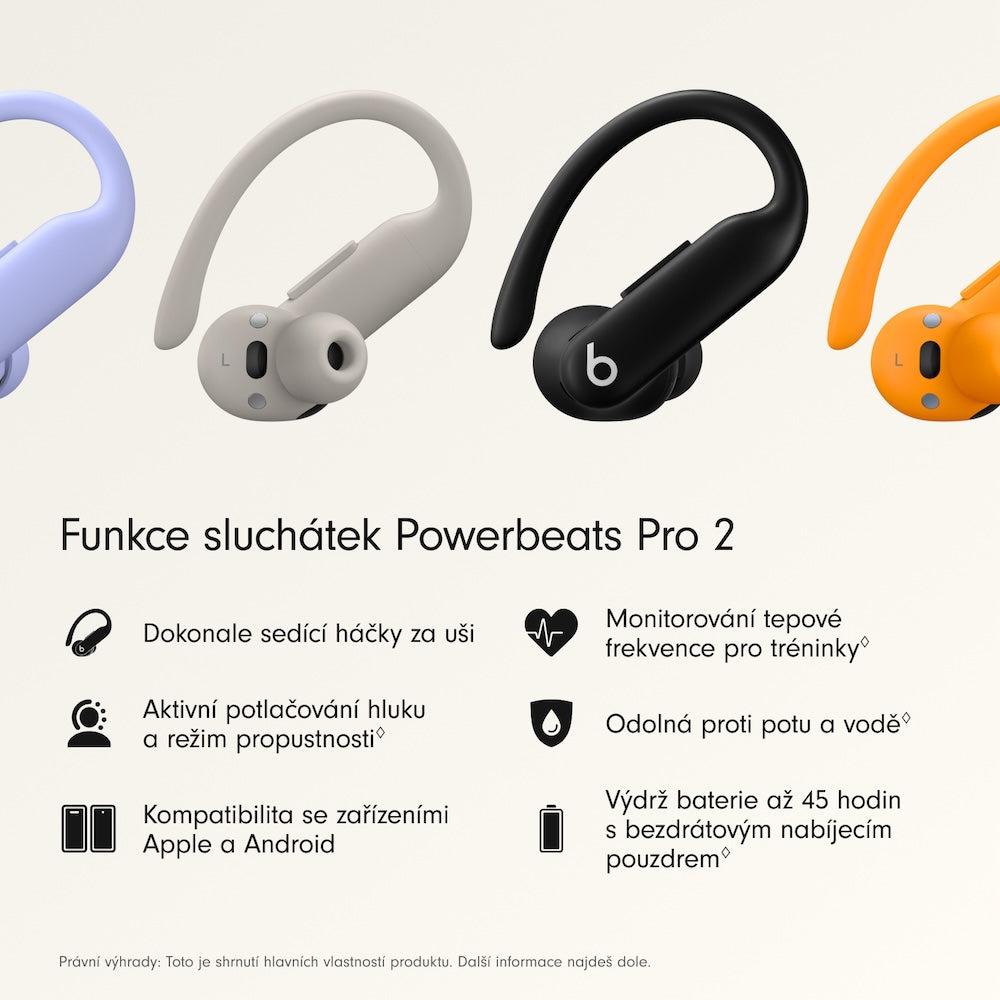 Bezdrátová sluchátka Beats Powerbeats Pro 2 – uhlově černá - iSTYLE CZ