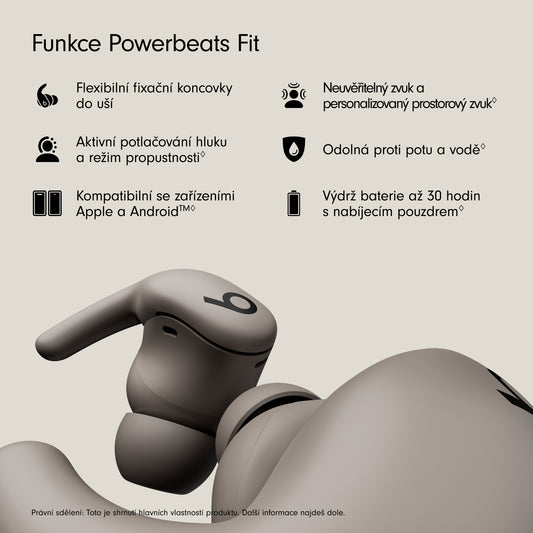 Powerbeats Fit - Wireless NC Workout Earbuds w Secure Fit - Gravel Grey - iSTYLE CZ