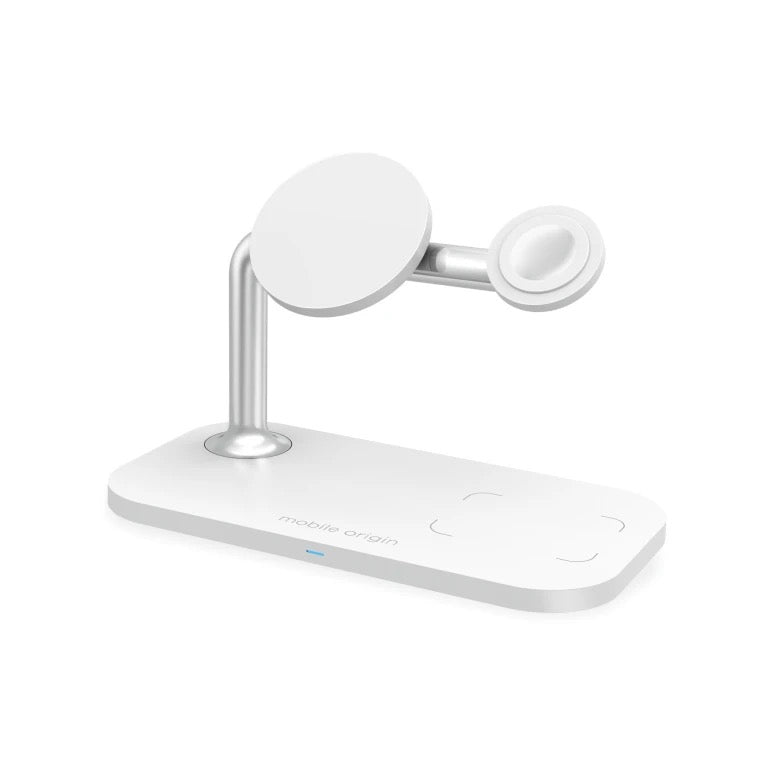 Bezdrátová nabíječka Mobile Origin 3in1 Wireless Charger - bílá - iSTYLE CZ
