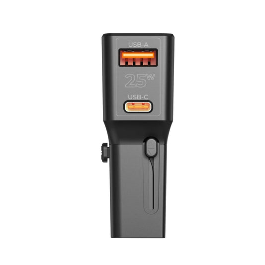 25W cestovní adaptér Mobile Origin Travel Adapter - černý