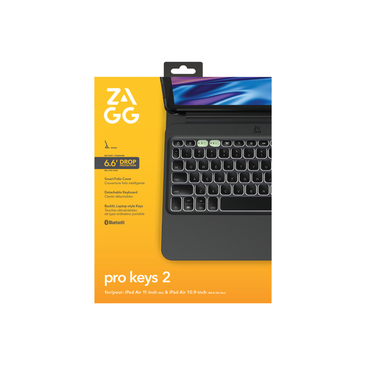 Klávesnice pro iPad Pro 11" ZAGG Keyboard Pro Keys 2 CZ - černá - iSTYLE CZ