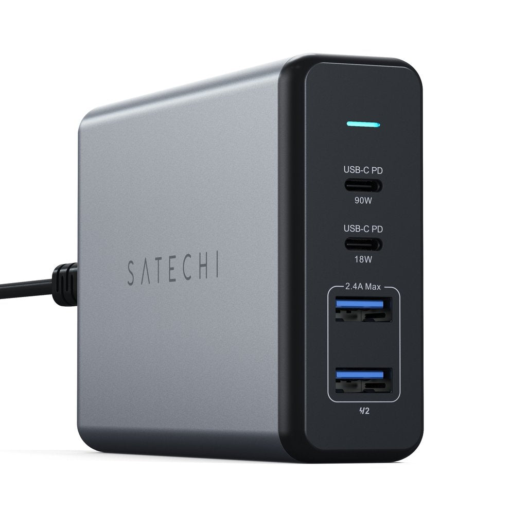 75W dvojitá USB-C PD cestovní nabíječka Satechi - vesmírně šedá - iSTYLE CZ