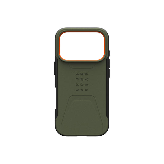 Kryt pro iPhone 17 Pro UAG Civilian Magsafe - olivově oranžový - iSTYLE CZ