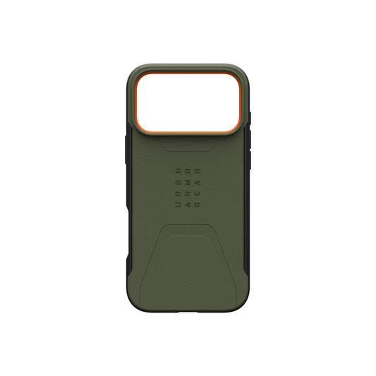 Kryt pro iPhone 17 Pro Max UAG Civilian Magsafe - olivově oranžový - iSTYLE CZ