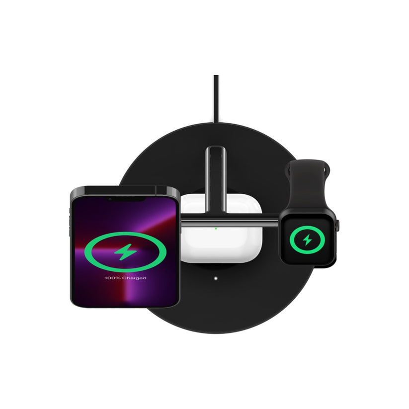 MagSafe bezdrátový nabíjecí stojan Belkin 3v1 - černý - iSTYLE CZ
