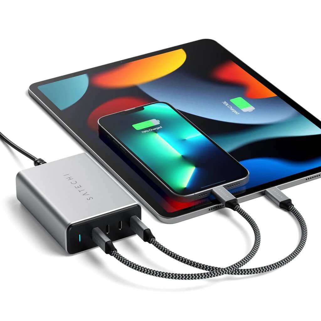 4portová PD GAN 165W USB-C nabíječka Satechi - iSTYLE CZ