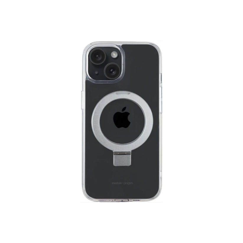 Pouzdro na iPhone 15 Mobile Origin RingMag - průhledné - iSTYLE CZ