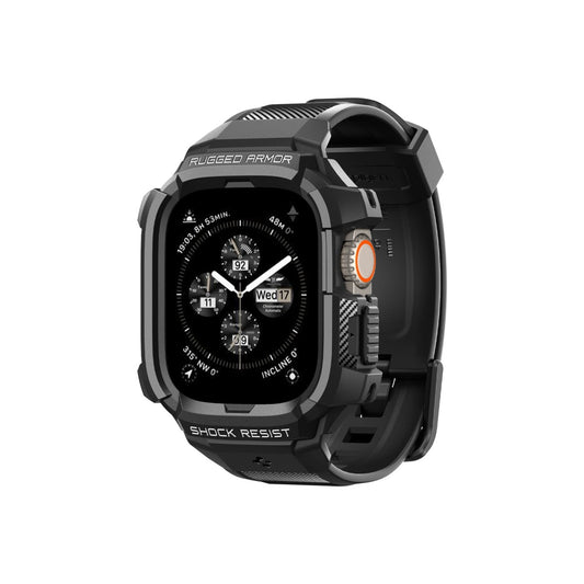 Řemínek pro Apple Watch Ultra 49 mm Spigen Rugged Armor Pro - černý - iSTYLE CZ