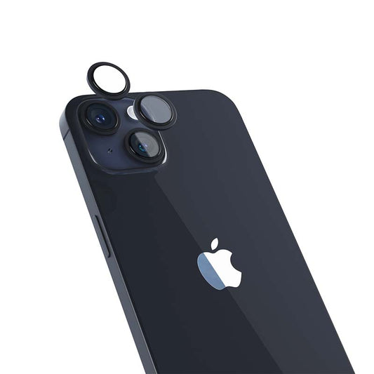 Hliníkový ochranný kryt čoček pro iPhone 14/14 Plus iSTYLE - temně inkoustový - iSTYLE CZ