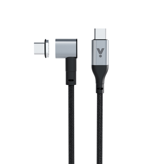 Magnetický opletený datový kabel USB-C na USB-C iSTYLE - šedý - iSTYLE CZ