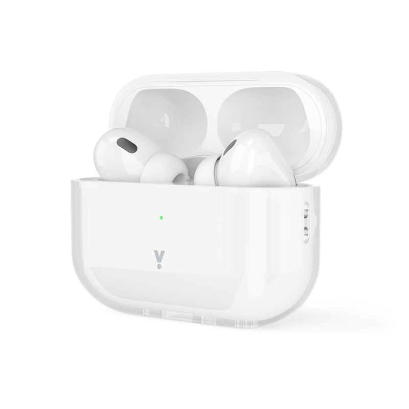Průhledný kryt pro AirPods Pro 2. generace - bílý průhledný - iSTYLE CZ