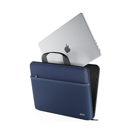 Odolná taška pro MacBook 13"/14" iSTYLE Hard Shell Handbag - půlnoční modrá - iSTYLE CZ