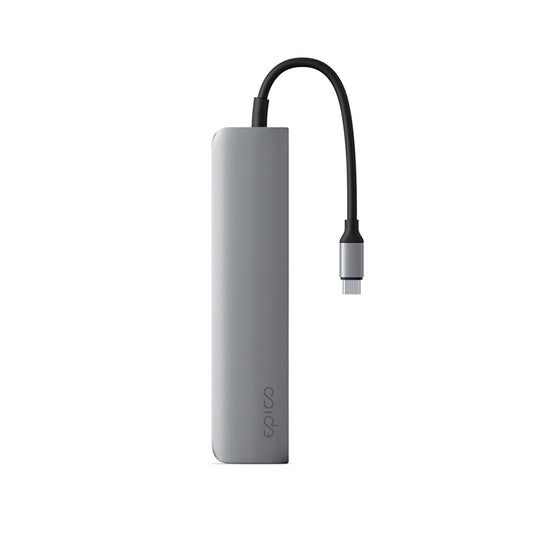Hliníkový USB-C hub 6v1 Epico s podporou 8K – vesmírně šedý - iSTYLE CZ