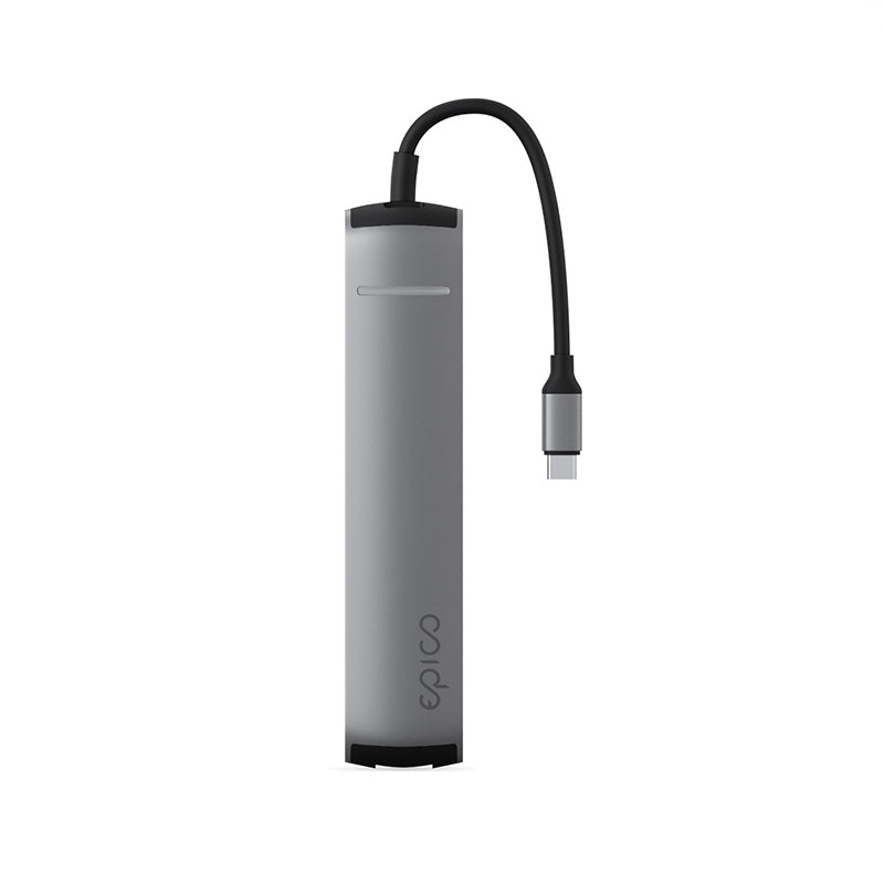 Hliníkový USB-C hub 6v1 Epico s podporou 8K - vesmírně šedý - iSTYLE CZ