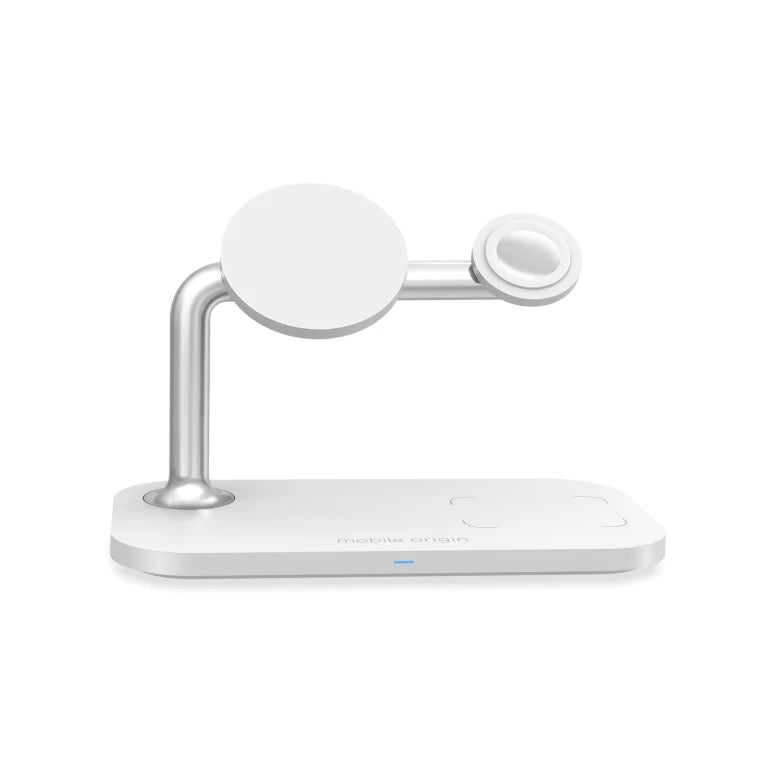 Bezdrátová nabíječka Mobile Origin 3in1 Wireless Charger - bílá - iSTYLE CZ