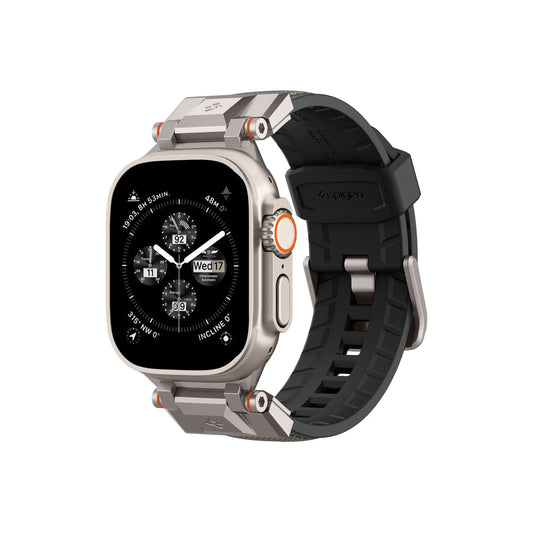 Řemínek pro Apple Watch 49mm/46mm/45mm/44mm Spigen DuraPro Armor - šedý - iSTYLE CZ