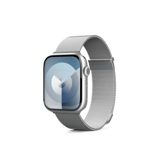 Milánský řemínek Epico pro Apple Watch 38/40/41 mm - stříbrný - iSTYLE CZ