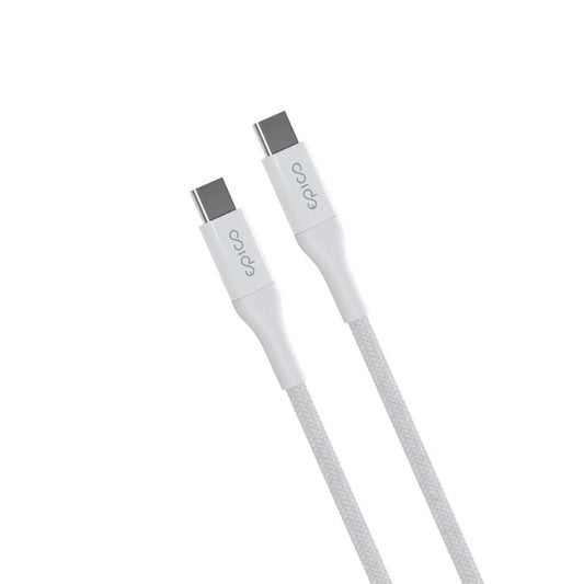 Pletený kabel USB-C PD Epico 2 m - bílý - iSTYLE CZ