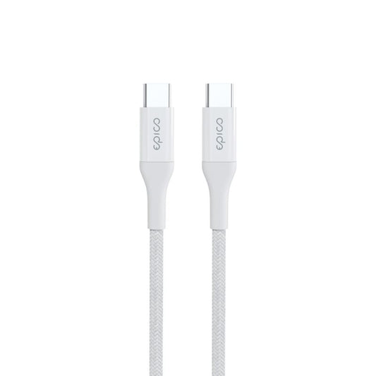 Pletený kabel USB-C PD Epico 2 m - bílý - iSTYLE CZ