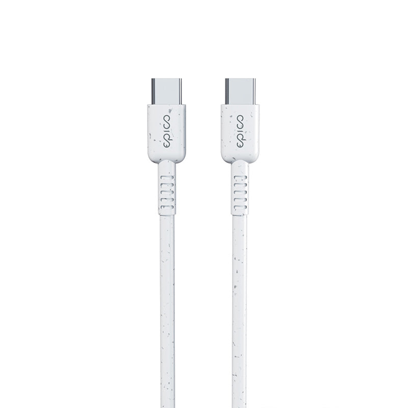 Kabel USB-C na USB-C Epico Resolve PD 1,2 m - bílý - iSTYLE CZ