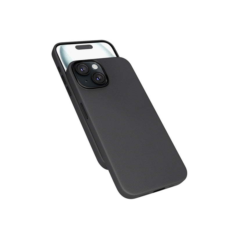 Kožený kryt pro iPhone 15 Epico Mag+ - černý - iSTYLE CZ