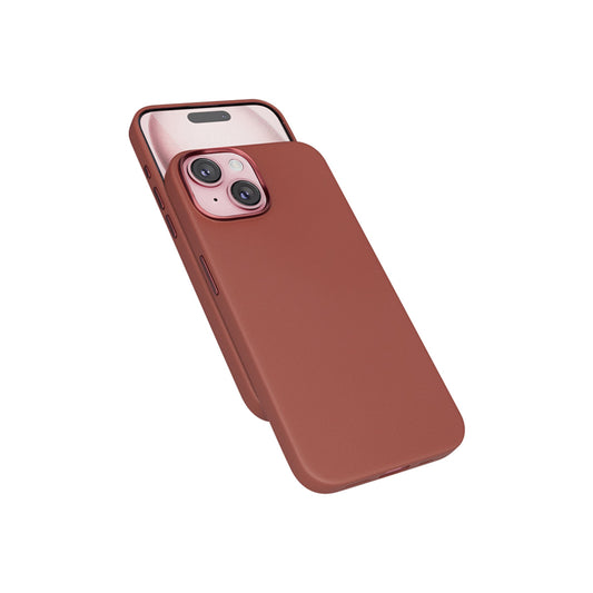 Kožený kryt pro iPhone 15 Epico Mag+ - hnědý - iSTYLE CZ