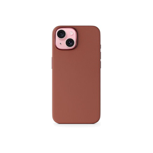 Kožený kryt pro iPhone 15 Epico Mag+ - hnědý - iSTYLE CZ