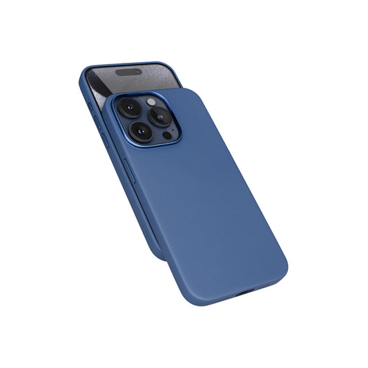Kožený kryt pro iPhone 15 Pro Epico Mag+ - modrý - iSTYLE CZ
