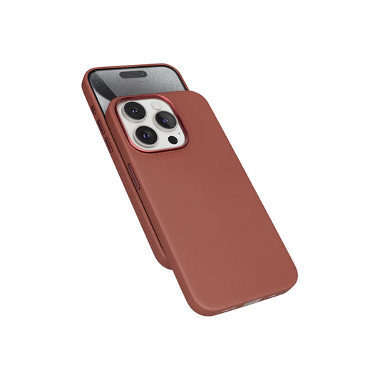 Kožený kryt pro iPhone 15 Pro Epico Mag+ - hnědý - iSTYLE CZ