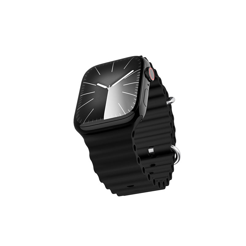 Řemínek pro Apple Watch 42/44/45/49 mm Epico Watch Strap Ocean - černý - iSTYLE CZ
