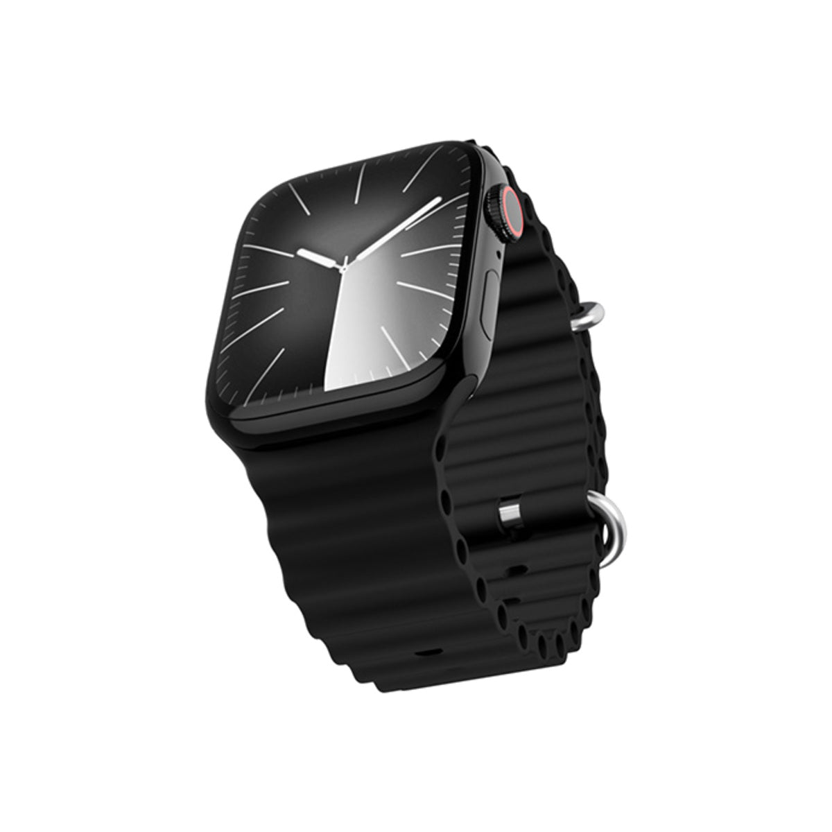 Řemínek pro Apple Watch 38/40/41 mm Epico Watch Strap Ocean - černý - iSTYLE CZ