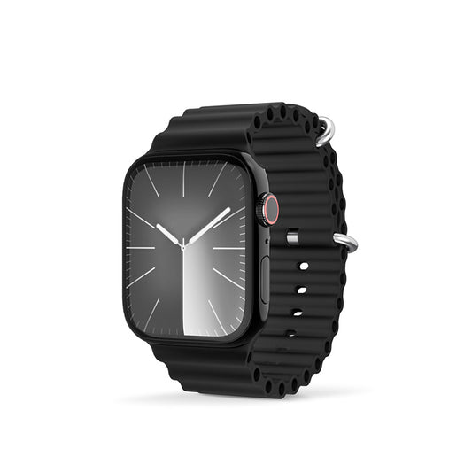 Řemínek pro Apple Watch 42/44/45/49 mm Epico Watch Strap Ocean - černý - iSTYLE CZ