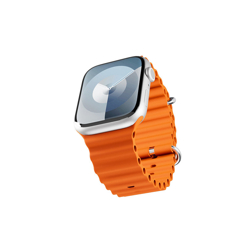 Řemínek pro Apple Watch 42/44/45/49 mm Epico Watch Strap Ocean - oranžový - iSTYLE CZ