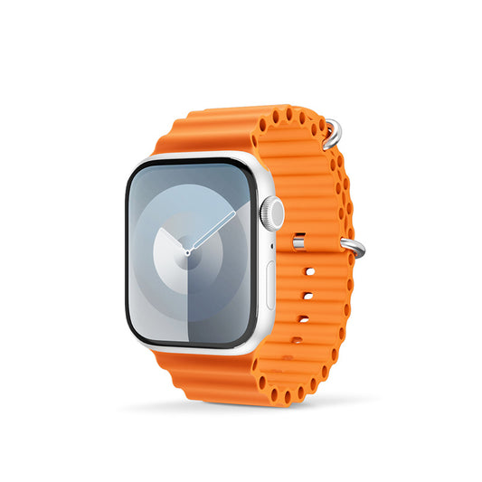 Řemínek pro Apple Watch 42/44/45/49 mm Epico Watch Strap Ocean - oranžový - iSTYLE CZ