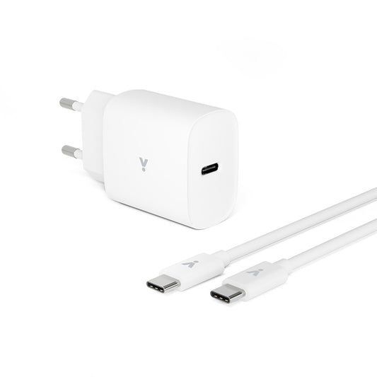 20W PD adaptér s 1,2m USB-C kabelem iSTYLE - bílý - iSTYLE CZ