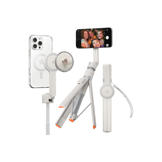 Stativ Spigen Selfie Stick MagSafe+ Tripod - světlý - iSTYLE CZ