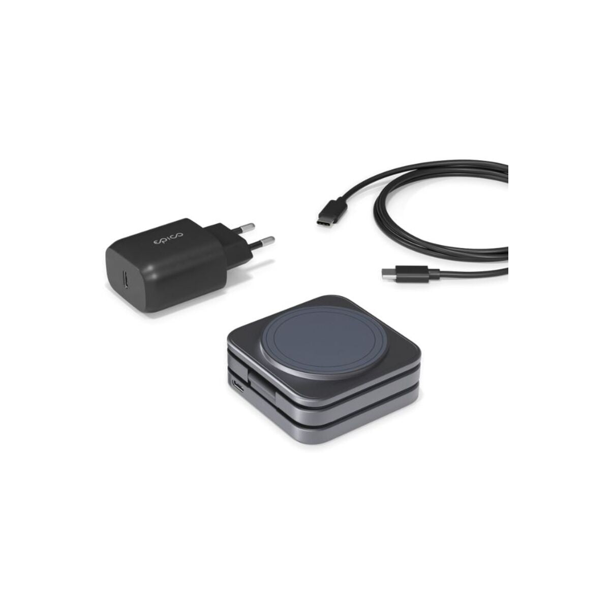 MagSafe cestovní nabíječka Epico UltraBase 3in1 Fold - vesmírně šedá - iSTYLE CZ