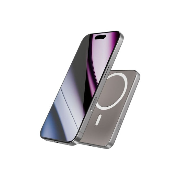 MagSafe bezdrátová powerbanka Epico UltraPack 5000mAh Mag+ - stříbrná - iSTYLE CZ