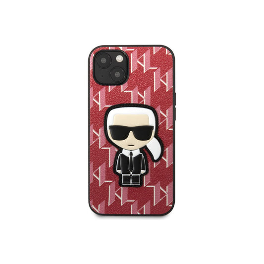 Kryt na iPhone 13 mini Karl Lagerfeld Monogram Ikonik - červený - iSTYLE CZ