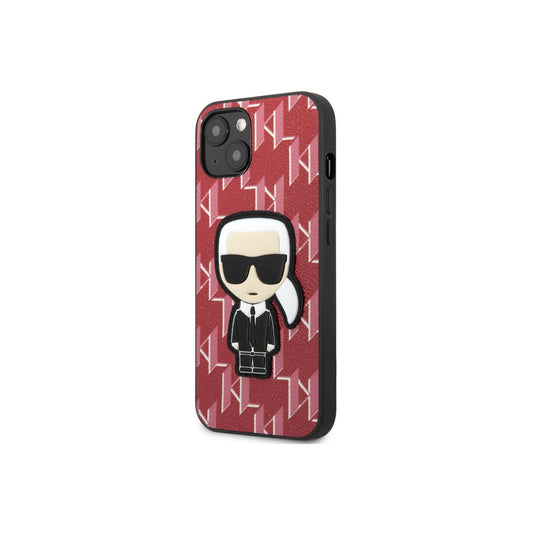Kryt na iPhone 13 mini Karl Lagerfeld Monogram Ikonik - červený - iSTYLE CZ