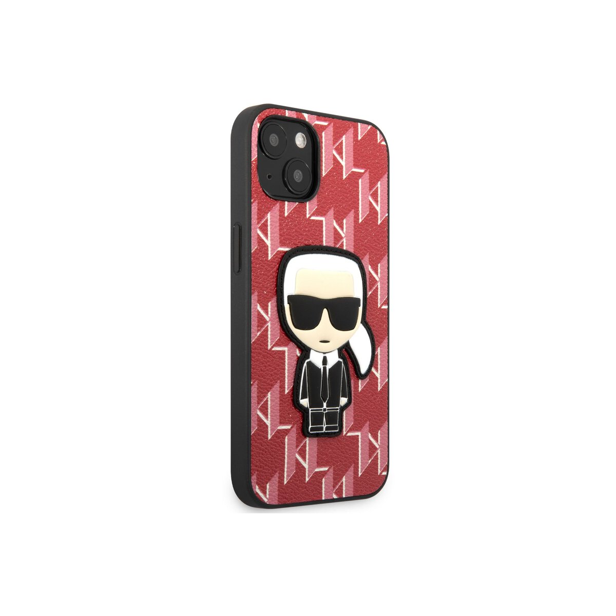 Kryt na iPhone 13 mini Karl Lagerfeld Monogram Ikonik - červený - iSTYLE CZ
