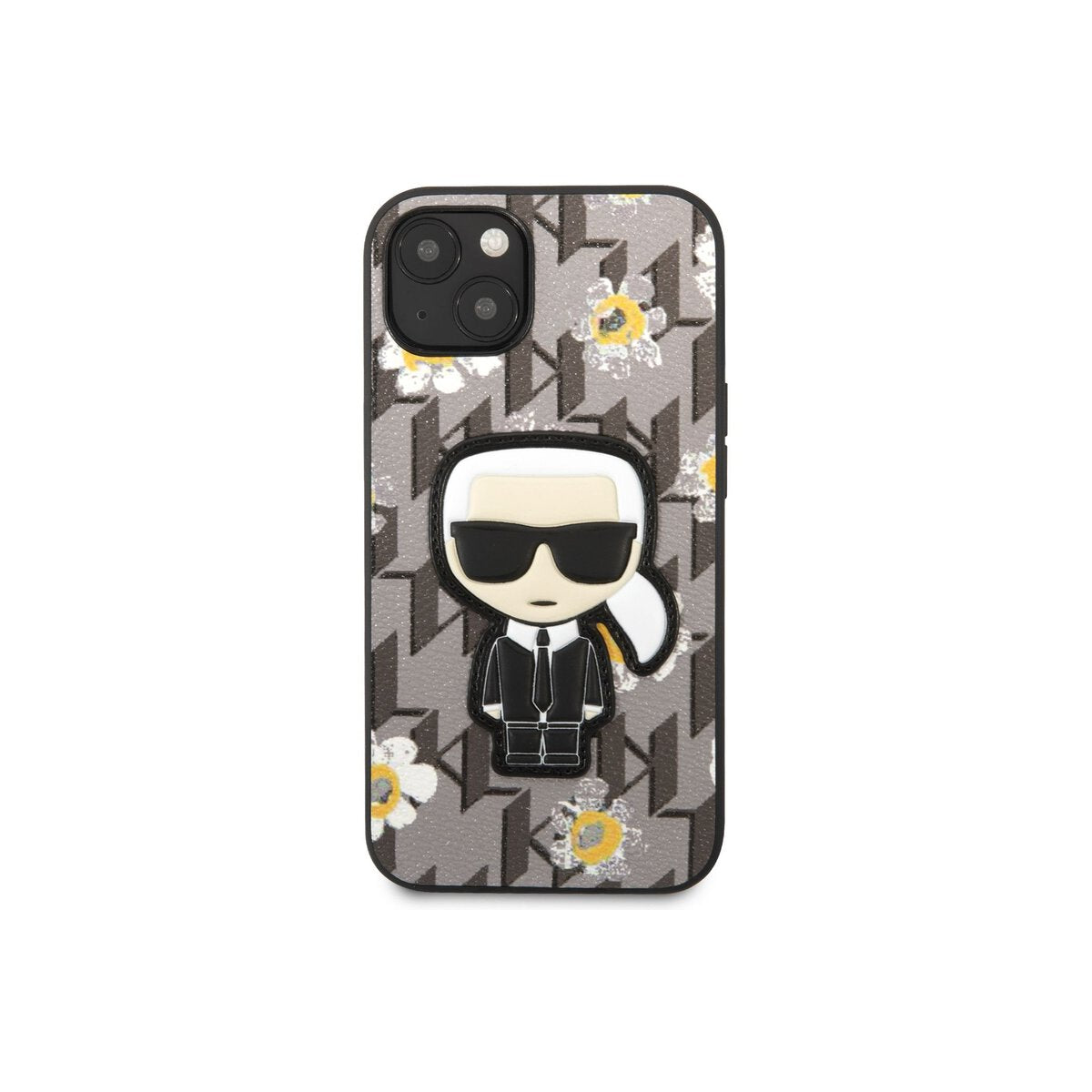 Kryt na iPhone 13 mini Karl Lagerfeld Ikonik Flower - šedý - iSTYLE CZ