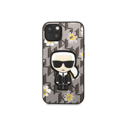 Kryt na iPhone 13 mini Karl Lagerfeld Ikonik Flower - šedý - iSTYLE CZ