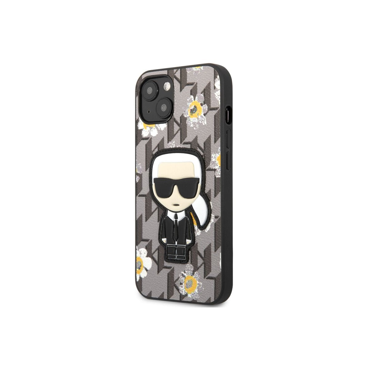 Kryt na iPhone 13 mini Karl Lagerfeld Ikonik Flower - šedý - iSTYLE CZ
