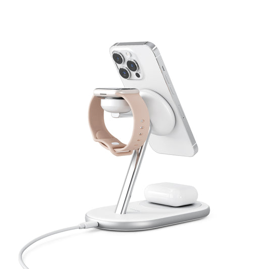 3v1 nabíjecí MagSafe stojan 15W Epico - bílý - iSTYLE CZ