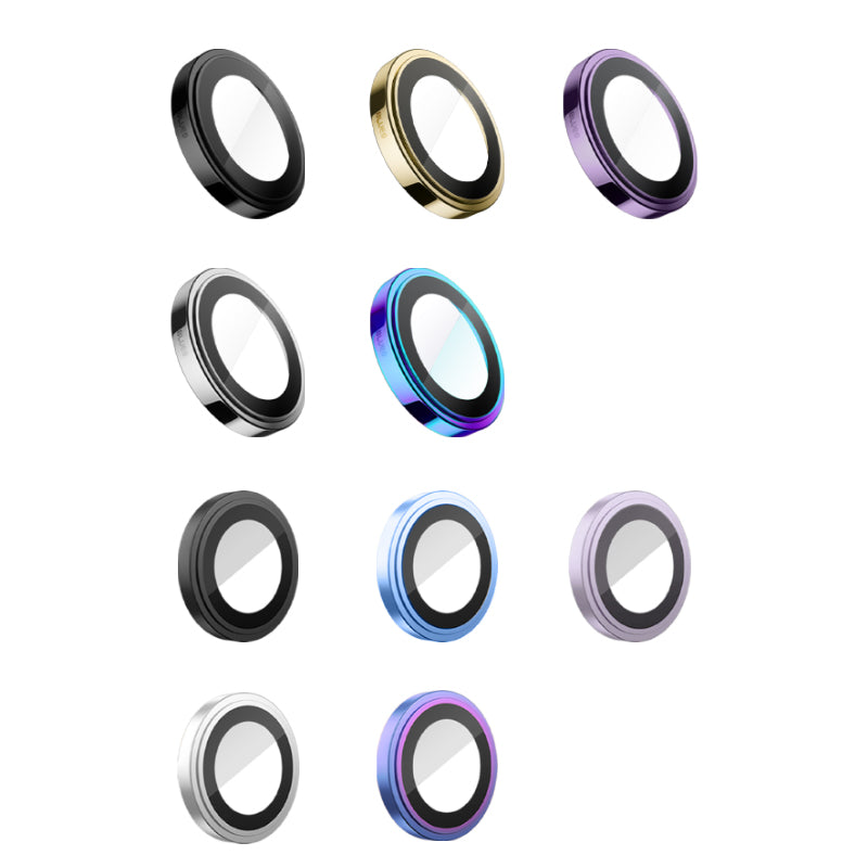 Safírové sklo na čočky pro iPhone 14 Pro / Pro Max Blueo - zlaté - iSTYLE CZ