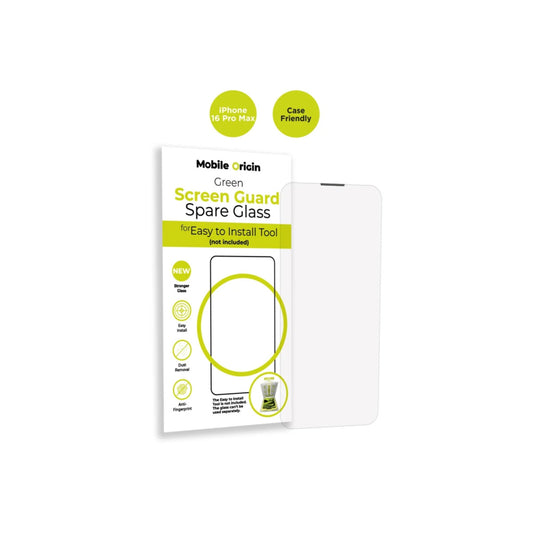 Ochranné sklo pro iPhone 16 Pro Max Mobile Origin Screen Guard Spare Glass Case Friendly