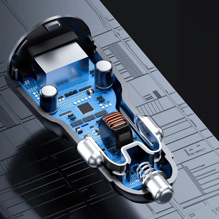 Nabíječka do auta Mobile Origin Car Charger 60W USB-C a USB-A - iSTYLE CZ