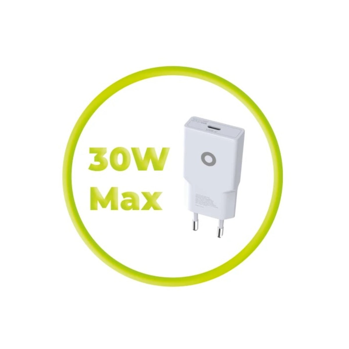 30W adaptér Mobile Origin GaN Slim Charger MO17 - bílý - iSTYLE CZ
