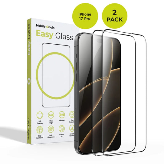 Ochranné sklo pro iPhone 17 Pro Mobile Origin EasyGlass - 2 ks